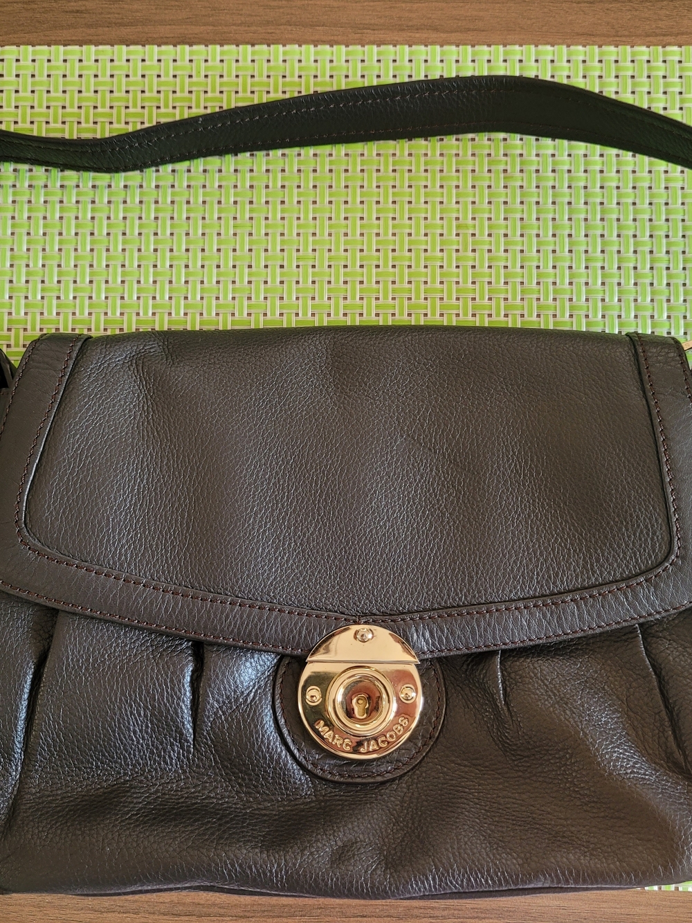Vintage Marc Jacobs Main Line Leather Shoulder Bag / Hobo - Dark Brown